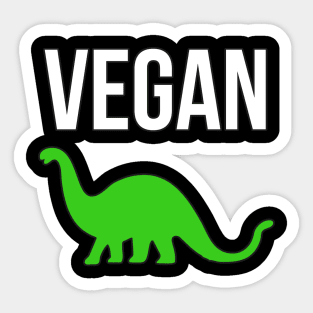 Vegan Dinosaur Sticker